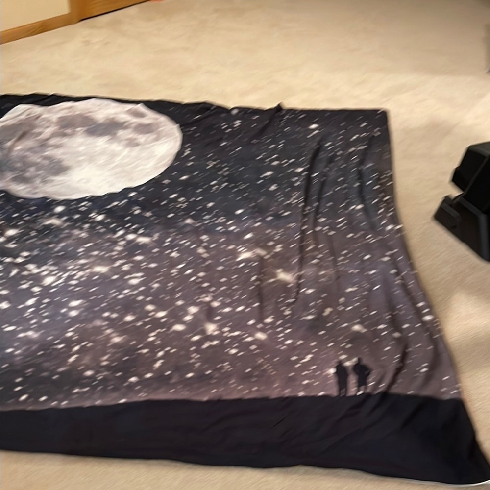 Moonlit Night Sky Duvet Cover